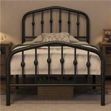 Twin/Full/Queen Bed Frames Metal Platform Bed with Arched Headboard/Footboard picture
