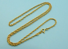 Vintage J.C. & Co 1/20 12k Gold Filled Cable Chain Necklace picture