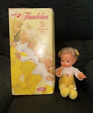 Vintage Ideal Doll Wake Up Thumbelina Doll With Box Vintage Ideal Doll 1970s picture