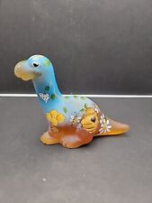 Fenton Hand Painted Dinosaur Bumblebee Signed picture