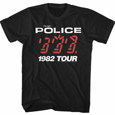 Vtg The Police Band Heavy Cotton Black All Size For Men Tee Shirt picture