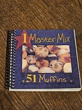 1 Master Mix 51 Muffins Spiral Bound Cookbook Recipe Book Baking VTG picture