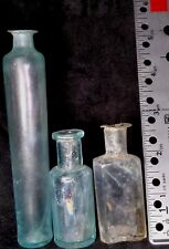 American Historical 2 Pontil Medicine Bottles Both 1830s Era One 12 Sided Bottle picture