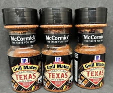 3 Pack McCormick Grill Mates Seasoning Texas BBQ Rich & Smoky Meat Flavor 11/24 picture