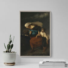 Jean-Francois Millet - Retreat From the Storm (1846) - Painting Poster Art Print picture