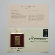 4 Edwin Powell Hubble 22kt Gold Stamps First Issue 33 Cent April 10, 2000. STP27 picture
