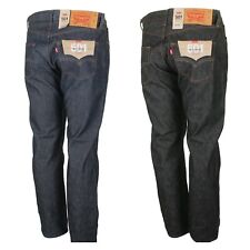 Levis 501 Original Shrink To Fit Button Fly Jeans Rigid Blue Black Jeans New picture