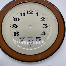 Vintage Stoneware Plate Clock Face Japan New Old Stock picture
