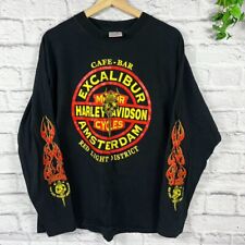 Vintage 90s Harley Davidson long -New Amsterdam Red lights district long sleeve picture