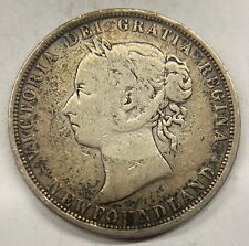 Newfoundland 1882-H 50 Cents Half Dollar Silver Coin - Fine picture