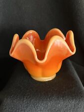 Vintage L.E Smith Bittersweet Handkerchief Candy Dish Orange picture