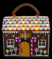 Betsey Johnson Kitsch Gingerbread House LED's Light Up Small Crossbody Bag New picture