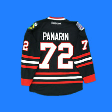 Embroidered jersey Chicago Blackhawks # 72 Artemi Panarin Black Men's Premier Je picture