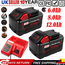 Battery For Milwaukee for M18 18V 12.0AH Extended Lithium 48-11-1880 or Charger picture