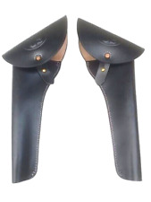 US Civil War Union Confederate Cavalry Leather 2 Holster Right & Left Side picture