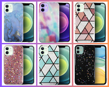 CUTE Shockproof Fun Case For Apple iPhone 12 Mini, Glitter Marble Phone Cover picture