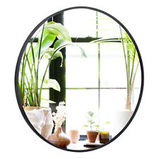 Black Round Mirror 24 inch Bathroom Mirror Circle Mirrors for Wall Living Room picture
