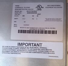 Trane Auxiliary Electric Heater BAYHTFB418AA.   MFG Date 12/2022. picture