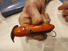 VINTAGE VERY UNUSUAL WOOD HARGRETT CAT’S PAW FISHING LURE-HOOKS OPEN picture