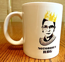 “Notorious RBG” Ruth Bader Ginsburg Double-Sided Pic Ceramic Coffee Mug Tea Cup picture