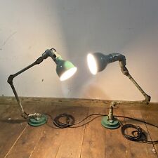 Vintage MEK ELEK of London working industrial  lamp Fully Restored X 2 picture