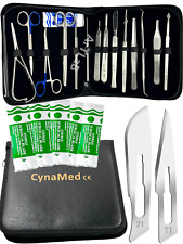 New 34 pcs Minor Surgery Set with Case Surgical Instruments Kit Stainless Steel picture