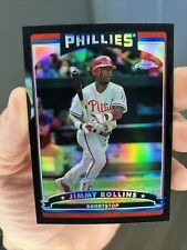 Jimmy Rollins 2006 Topps Chrome Black Refractor #121 /549 SP Phillies picture