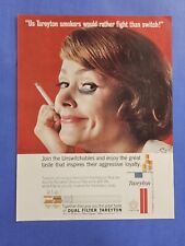 1963 TAREYTON Cigarettes Rather Fight Than Switch black eye Vintage Print Ad picture