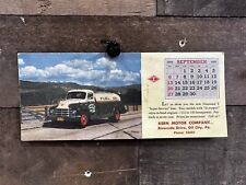 Vintage Gas & Oil 1953 “Kern Motor Company” Calendar Oil City Pa  picture