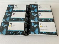 LOT6) Genuine HP 72 Yellow  Ink C9373A  BLACK C9370A  C9371A OLD STOCK  (130ML) picture