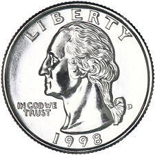 1998 D Washington Quarter Gem BU US Coin picture