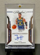TYRESE HALIBURTON #’d /25 - Auto 2022-23 Panini Flawless Basketball Card PACERS picture