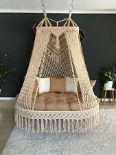 Beautiful Macrame swing chair, hanging chair indoor chair hanging indoor hammock picture