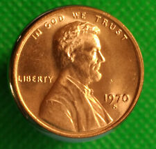 1970-S Lincoln Memorial Penny - BU Red - Large Date - Full FG with Attached Roof picture
