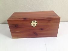 miniature cedar chest trinket box, unbranded, kitsch, still has cedar smell picture