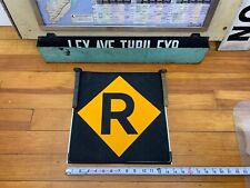R27/30 1984 NY NYC SUBWAY ROLL SIGN RARE R LINE BROOKLYN WORLD TRADE 1979-1985 picture