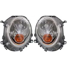 Headlight Set For 2007-2015 Mini Cooper Driver and Passenger Side picture