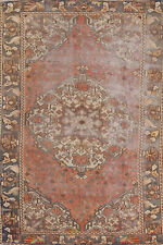 Distressed Semi-antique Traditional Rug 4x7 Handmade Wool Carpet picture