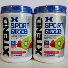 Lot of 2 Xtend Sport 7G BCAA Muscle Recovery Strawberry Kiwi Splash 30 Servings picture