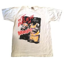 Vintage Magic Johnson T's Los Angeles Lakers Magic Johnson NBA T-Shirt Men's XL picture