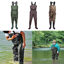 Waterproof Chest Waders Nylon 2-Ply Rubber Bootfoot 6-13 size Hunting Fishing picture