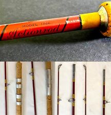 Actionrod Rare 1940s-1950s Vintage Model 1966 Glass Spinning Fishing Rod picture