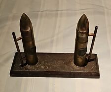 Rare antique WW1 AMLOT 37MM MODEL OF 1916 WMFG. CO. SHELL Book End office decor picture