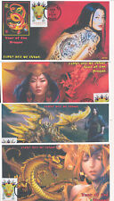 JVC CACHETS - 2024 LUNAR YEAR OF THE DRAGON LIMITED ED. OF 20 EACH - SET OF FOUR picture