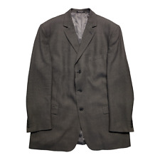 Vintage Sport Coat Mens 48XL Black 3-Button Suit Jacket Wool Blazer Andrew Fezza picture