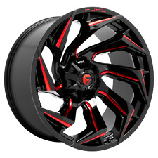 18x9 Fuel D755 REACTION Gloss Blk Mill Red Tint Wheel 6x5.5/6x135 (-12mm) picture