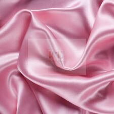 Silky French (Pink) Charmeuse Stretch Satin Fabric Sold By The Yard _ 60