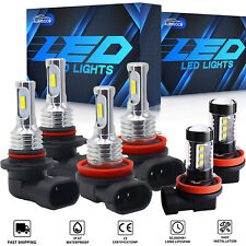 For Ford Fiesta Ikon 2002 2012 2013 6X Combo LED Headlight Hi/Lo Fog Lights Bulb picture