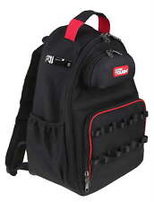 Black Tool Backpack with Pockets and Loops, Portable Tool Storage picture