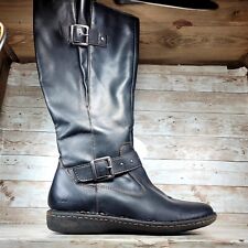 B.O.C. Born Concept Womens Size 8.5 Knee High Zip Up Boots Buckle Accents picture